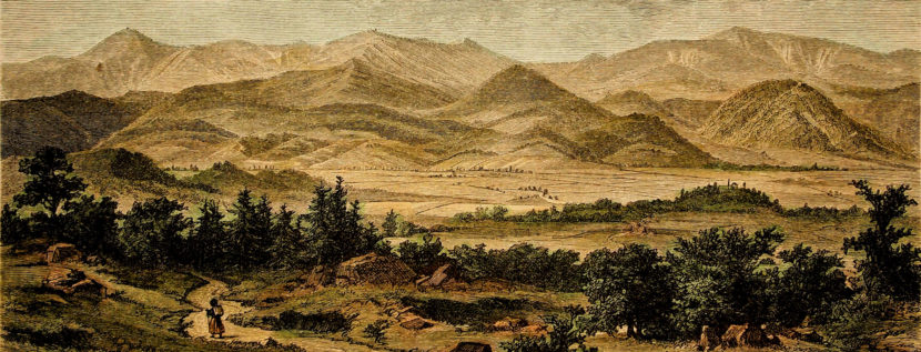 The Giant Mountains panorama XIX century. Autor Hermhann Ludwig Heubner